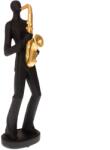 Ella Home Ro Statueta Men with Saxofone, Rasina, Negru, 32 cm (2552)