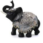 Ella Home Statueta Lucky Black Elephant din rasina, Negru, 13cm (2387)