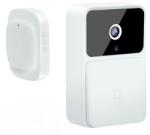 MBSTAR Sonerie Video Wireless 480p, cu Audio Bidirectional si Viziune Nocturna, Aplicatie X Smart Home, Model FCD-M7, Wi-Fi 2.4GHz, Stocare Cloud si card SD, Baterie 850mAh, Culoare Alba (S-02)