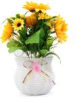 Ella Home Aranjament Cu Flori Artificiale, Sunny, Galben, 28cm - Galben, Plastic, 28cm (2347)