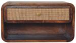 Artisan Furniture Noptieră suspendată cu front împletit finisaj castaniu (IN3743)