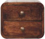 Artisan Furniture Noptieră suspendată curbată finisaj nuc California mini (IN3879)