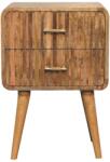 Artisan Furniture Noptieră cu front striat cu mâner T-bar (IN3718)