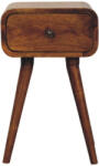 Artisan Furniture Noptieră Avora cu 1 sertar finisaj castaniu mini (IN3983)