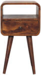 Artisan Furniture Noptieră curbată finisaj castaniu mini (IN3313)