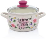 Metalac Cratita cu Capac de Sticla Metalac Spring Email 2.2L Diametru 16CM Multicolor (380505)
