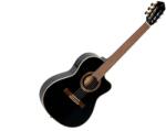 Ortega Guitars RCE138-T4BK 4/4 thinline klasszikus gitár - Fekete