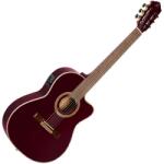 Ortega Guitars RCE138-T4STR 4/4 thinline klasszikus gitár - Pirosra festett