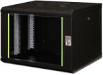 ASSMANN Unique DN-19 07-U-SW 19" 7U 420x600x450mm lapraszerelt üvegajtós fekete fali rack szekrény (DN-1907-U-SW)