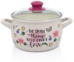 Metalac Oala cu Capac de Sticla Metalac Spring Email 3.1L Diametru 18CM Multicolor (380506)