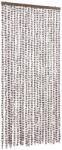 vidaXL tópszínű és fehér zsenília rovarfüggöny 90 x 200 cm 1.9 kg (377404VidaXL)