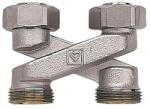 HERZ Keresztidom, X beépítési forma Eurokónuszos 3/4"x3/4", 1 pár (1300434)