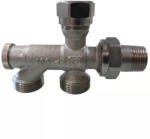 HERZ 1000 Bypass-test, egyenes kivitelű kétcsöves kétpontos radiátorszelep, 1/2" x G3/4 (1718911)