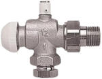 HERZ TS-90 termosztatikus felső radiátor szelep légtelenítővel, axiál sarok, 1/2" x 15mm (1772892) - kazanmarket