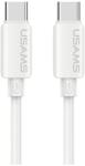 USAMS U98 adatkábel Type-C - lightning 30W gyorstöltő 100cm FEHÉR SJ788USB02 (SJ788USB02)