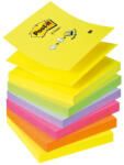 Post-it Notes Adeziv Post-It 3M Z Neon Unicolor 76 X 76 Mm 6 X 100 File (NOT036)