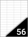  Etikett címke, 52, 5x21, 2mm, 100 lap, 56 címke/lap - nyomtassingyen