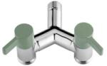 Colortap kerti csap ECO dupla, Y 1/2" - 3/4" x 3/4" - khaki zöld (L145KHK - L145KHK)