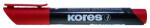 Kores Marker permanent varf rosu tesit Kores - Set 12 (KO20957)