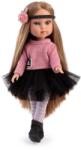 Guča Papusa fashion Guca Penelope Paris, 33 cm, par blond drept, corp din vinil, cu outfit complet (GUC982) Papusa