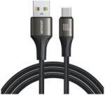 JOYROOM LIGHT-SPEED adatkábel USB - Type-C 100W gyorstöltő törésgátló 120cm Fekete SA25-AC6_B (SA25-AC6_B)