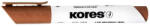 Kores Marker whiteboard maro 3mm Kores - Set 12 (KO20838)