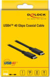 Delock Cablu coaxial USB-C 4 (Gen 3x2) 8K60Hz/PD 100W/20V/5A T-T 0.8m, Delock 86979 (86979) - cel