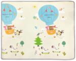 Raya Toys Covoraș de joacă dublu față Raya Toys - Balonașe și nave, 180 x 200 cm (502124287)