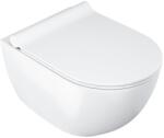 RAVAK Chrome vas wc cu capac soft-close agăţat fără margine alb lucios X03081 (X03081)