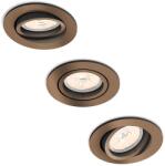 Philips 50393/05/PN - К-кт 3x Лампа за вграждане DONEGAL 1xGU10/5, 5W/230V (P1937)