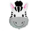  Fólia lufi mini, Zebra fej, 14"