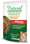 Natural Trainer 28x70g Natural Trainer Straccetti Urinary Sterilised csíkok szószban nedves macskatáp marha