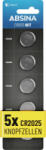 ABSINA Gombelem CR 2025 3 V 5 db Lítium (401026) (401026) - aqua