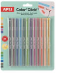 APLI Utántöltő színes töltőceruza készlethez, APLI "Color Click", 24 db, 12 szín (LCA20547D) - fapadospatron