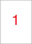 APLI Etikett, 210x297 mm, poliészter, időjárásálló, matt, APLI, áttetsző, 20 etikett/csomag (LCA1225) - fapadospatron