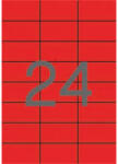 APLI Etikett, 70x37 mm, színes, APLI, piros, 2400 etikett/csomag (LCA11836) - fapadospatron