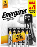 Energizer Elem, AAA mikro, 4+1 db, ENERGIZER "Alkaline Power (EEAAA5AP) - fapadospatron