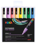 uni Dekormarker készlet, 0, 9-1, 3 mm, UNI "Posca PC-3M", 8 különböző pasztell szín (TUPC3MPASZTELL) - fapadospatron