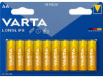 VARTA Elem, AA ceruza, 10 db, műanyagmentes, VARTA "Longlife (VELEAA10R) - fapadospatron