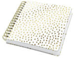 Sigel Spirálfüzet, 234x215 mm, sima, 120 lap, keményfedeles, SIGEL "Jolie Golden Rain (SIJQ100) - fapadospatron