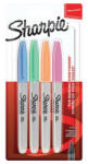 Sharpie Alkoholos marker készlet, 1 mm, kúpos, SHARPIE "Fine Point", 4 különböző pasztell szín (SR2065402) - fapadospatron