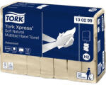 Tork Kéztörlő, Interfold hajtás, 2 rétegű, 180 lap, H2 rendszer, Advanced, TORK "Xpress Soft Multifold", natúr (KHH768) - fapadospatron