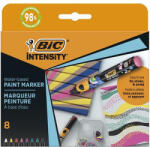 BIC Dekormarker készlet, 1, 5 - 2, 3 mm, BIC "Paint marker", 8 különböző élénk szín (BC527430) - fapadospatron