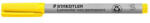 STAEDTLER Alkoholmentes marker, OHP, 0, 4 mm, STAEDTLER "Lumocolor® 311 S", sárga (TS3111) - fapadospatron