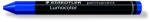 STAEDTLER Jelölőkréta, mindenre író, vízálló (omnigraph), STAEDTLER "Lumocolor 236", kék (TS2363) - fapadospatron