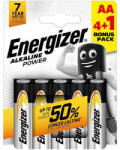 Energizer Elem, AA ceruza, 4+1 db, ENERGIZER "Alkaline Power" 5 db (EEAA5AP)