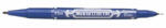 Zebra Alkoholos marker, 0, 5/1, 0 mm, kétvégű, ZEBRA "Mckie Extra Fine", kék (TZ50352) - fapadospatron