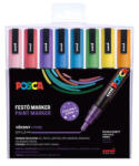 uni Dekormarker készlet, 0, 9-1, 3 mm, UNI "Posca PC-3ML", 8 különböző csillogó szín 8 db (TUPC3MLCSKL)