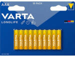 VARTA Elem, AAA mikro, 10 db, műanyagmentes, VARTA "Longlife (VELEAAA10R) - fapadospatron