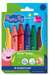 STAEDTLER Filctoll készlet, 2, 5 mm, kimosható, jumbo, STAEDTLER „Noris® junior 329, Peppa malac, 6 szín (TS329C6L1) - fapadospatron